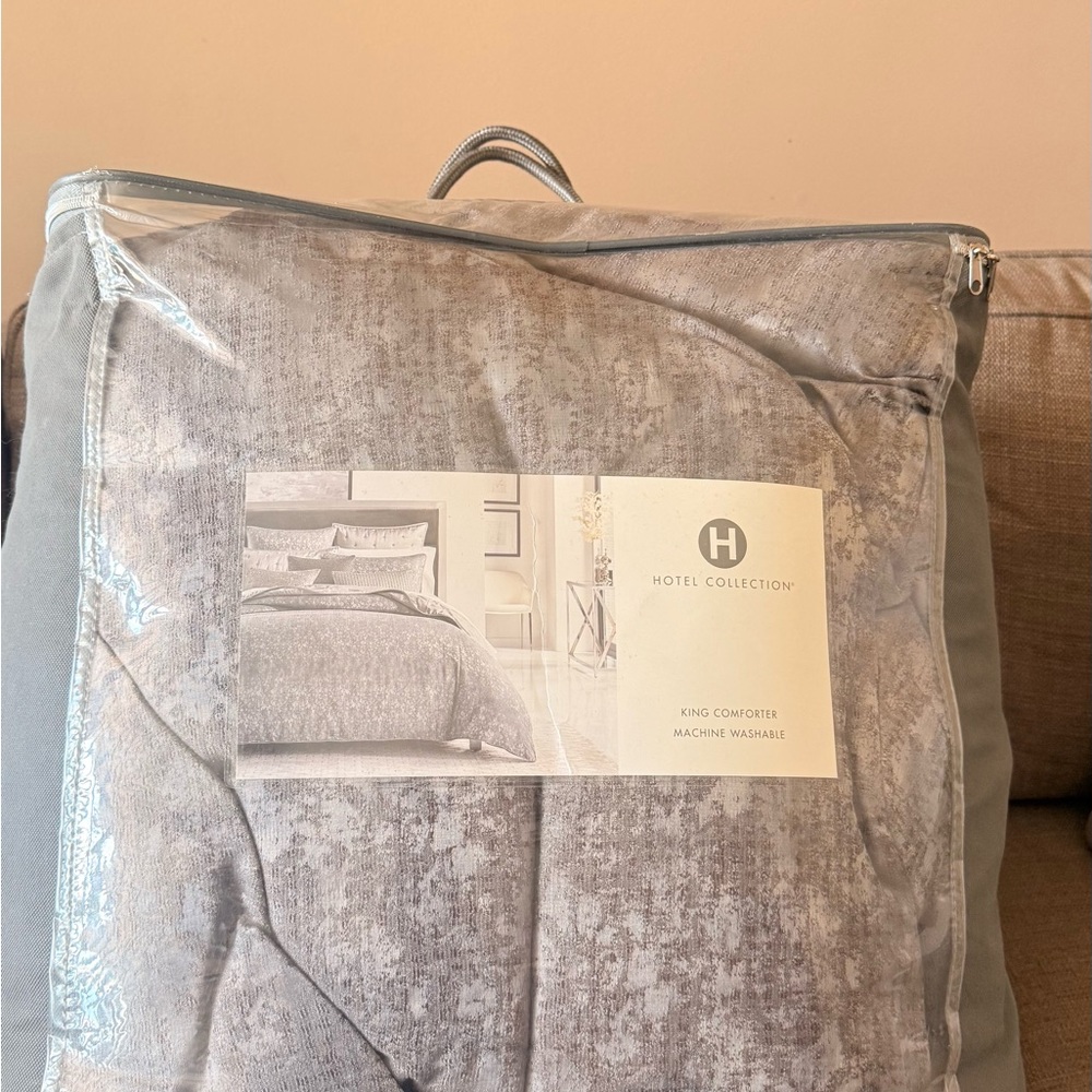 Hotel Collection Gray Comforter Set - Picture 3 of 7
